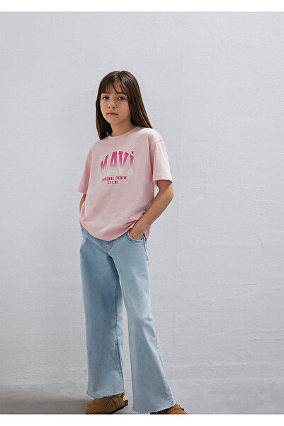 Mavi Rosa T-Shirt mit Logo-Print, lockerer Schnitt / bequemer Schnitt 7610386...