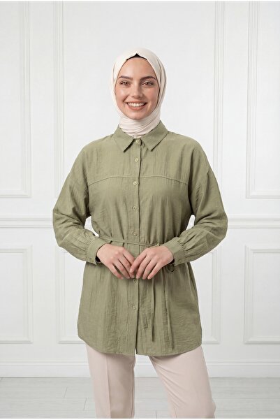 BENAHOLL Βενετσιάνικο πουκάμισο με κορδόνια και φράουλες-PE211 Μέντα