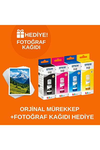 EPSON 112 Ecotank L15150 Orjinal Mürekkep Seti 14u1480