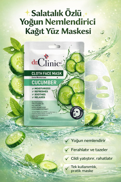 Dr. Clinic Salatalık Kağıt Maske