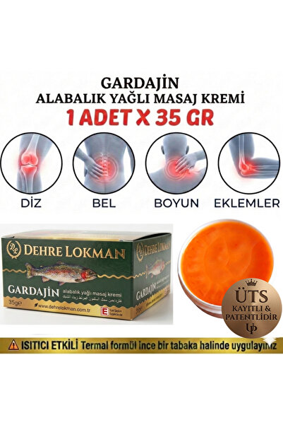 Dehre Lokman GARDAJİN NEW LÜX ALABALIK YAĞLI MASAJ KREMİ 35 GR-Diz,Bel,Boyun ...