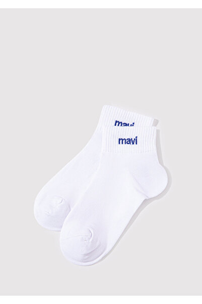 Mavi Weiße Socken mit Logo-Detail 1910331 -620