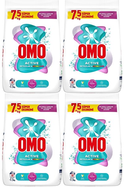 Omo Matik Çamaşır Deterjanı 30KG Beyaz ve Color/Renkliler (200 Yıkama) (4PK*7...