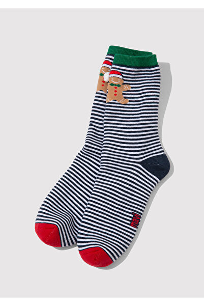 Mavi Újévi témájú zöld zokni 1910933 -19133