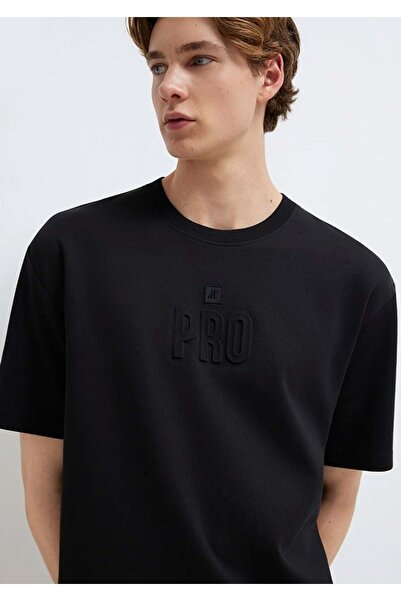 Mavi M0613434 Ανδρικό T-Shirt με λογότυπο Pro, ΜΑΥΡΟ