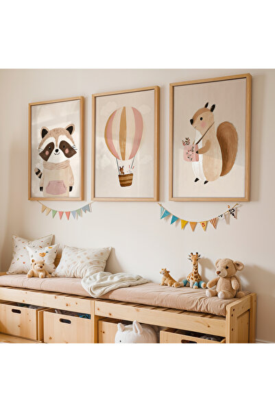 Artiera Σετ ζωγραφικής 3 τεμαχίων Nordic Bohemian για κοριτσίστικο δωμάτιο με...