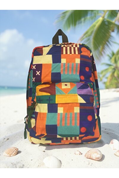 Old Cotton Quality Mini Vintage Casual Design Daily Backpack Travel Bag 21 cm...