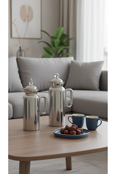 Generic Luxury stainless steel thermos set with a stylish modern touch (1 lit...