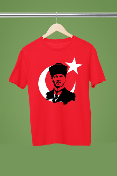 MAGORS Μπλουζάκι με στάμπα ΑΤΑΤΟΥΡΚ ΚΑΙ ΑΓΙΓΙΛΝΤΙΖ, Βαμβάκι ΤΕΜΑΧΙΑ, ΚΟΝΤΟΜΑΝ...