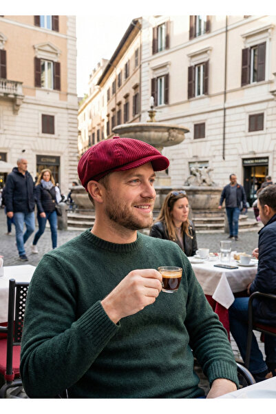 emybox Men's 100% Velvet Cap Corded Fabric Hat 8 Pieces - Classic Retro Style...