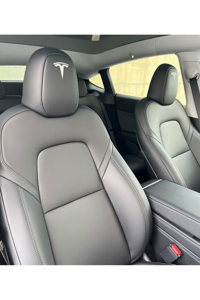 TESLA LOGO KOLTUK DERİ YAPIŞTIRMA