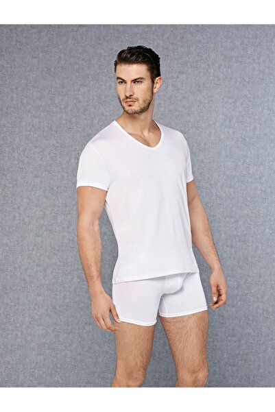 Doreanse Muška mikro Modal majica kratkih rukava sa V-izrezom