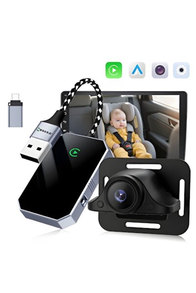 goBERA Ασύρματος προσαρμογέας οθόνης αυτοκινήτου CarPlay & Android Auto