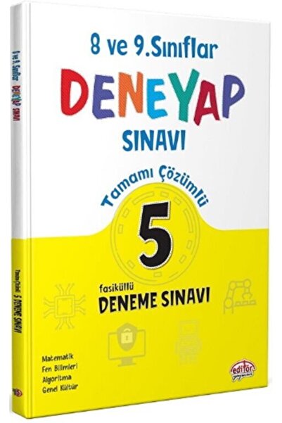 Ankara Kitap Merkezi 8. ve 9. Sınıf Tüm Dersler Deneyap 5 Deneme Editör Yayın...