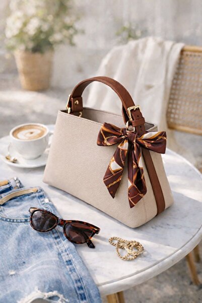 Moda Sekiz Women's Shawl Accessory Detail Crisscross Straps Shoulder Bag