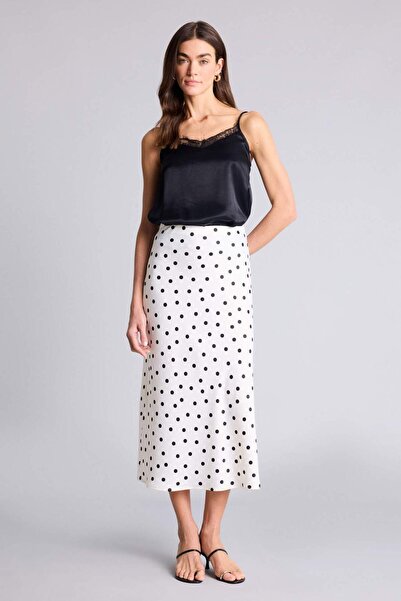 DeFacto Puantiyeli A Kesim Normal Bel Saten Etek D7648AX26SP