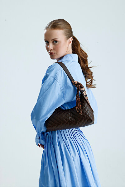 che atelier Women's Quilted Shoulder Bag Baguette Model Casual & Office Styli...