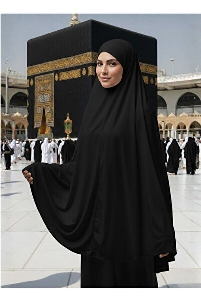 Premium Women’s Black Khimar Abaya with Niqab Modest Islamic Prayer Outfit fo...