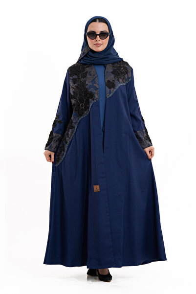 Hasnaa Abaya Rival Summer Navy Blue Abaya