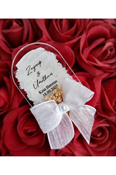 concept desing hediyelik Kişiye özel şeffaf pleksi boyalı söz,nişan magnet 20...