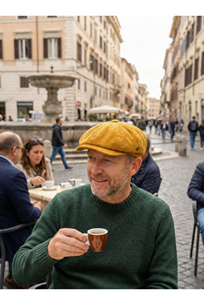 emybox Men's 100% Velvet Cap Corded Fabric Hat 8 Pieces - Classic Retro Style...