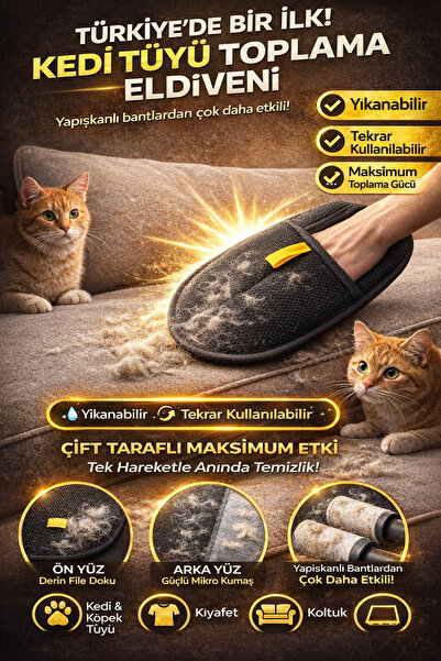 Mim Life Kedi Köpek Tüy Toplama Eldiveni