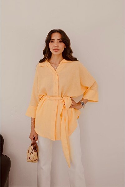 Perry Boutique Women's Bat Sleeve Shirt with Tie Detail