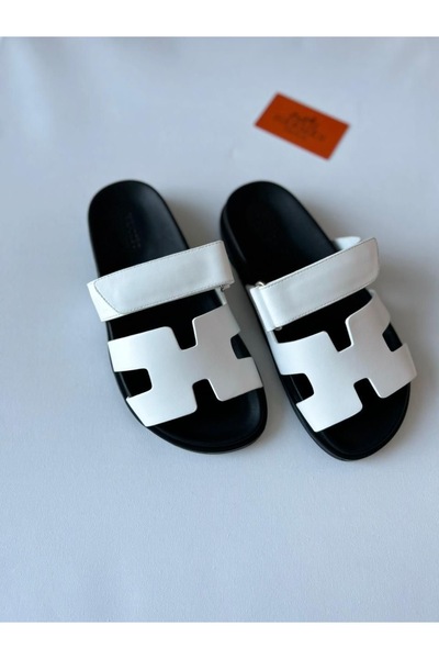 Slipper Mens Black&White Unisex