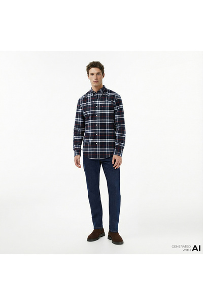 Tommy Hilfiger Ryan Slim Di4156 Erkek Koyu Mavi Straight Jean