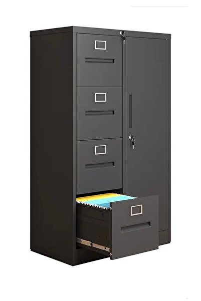 Protector 4 Drawer File Cabinet with One Door