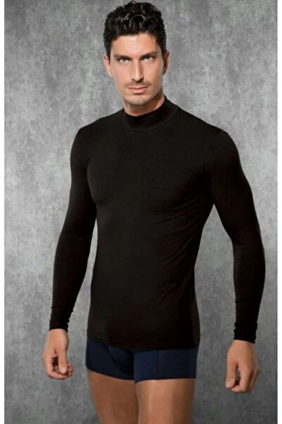 Doreanse Muška Modal / Pamuk majica sa dugim rukavima i rolkama