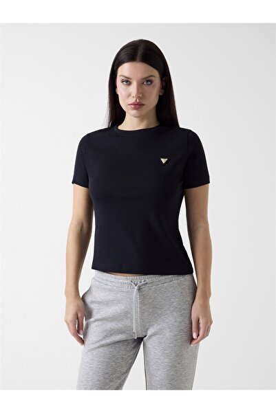 Guess Triangle logo stretch t-shirt