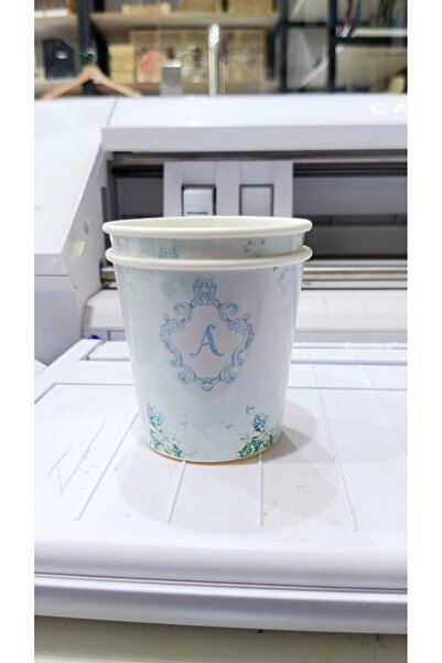 ABAS Paper tea cups with customizable theme, 50 pieces