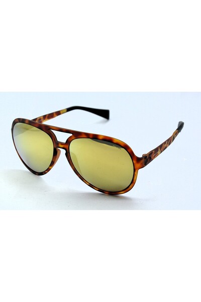 Italia Independent 0115 15 090 Tortise Brown Pilot Yellow Unisex Sunglasses