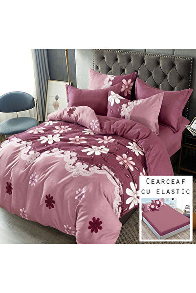 Patul Bed Linen 6 Pieces, Fine Cotton, Sulphur, Double Bed, 2 Persons, Fitted...