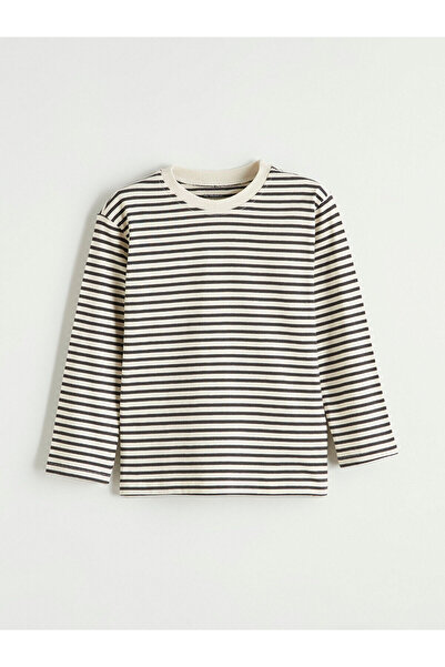 LC Waikiki طاقم الرقبة طويلة الأكمام الصبي تي شيرت