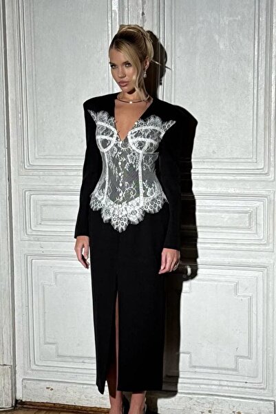 Pulli Collection Εισαγόμενο φόρεμα D Δαντέλα με σχέδιο γκιπούρ και επεξεργασία