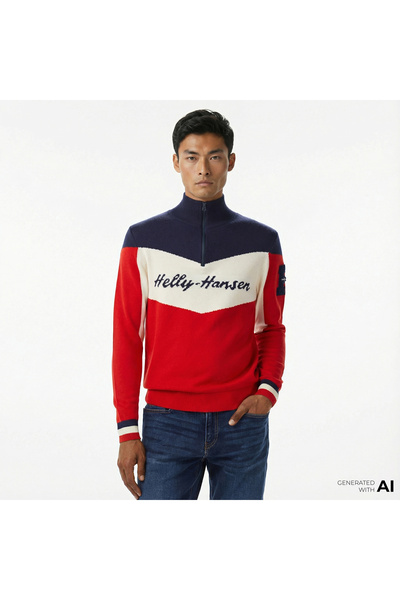 Helly Hansen Apres Knitted Erkek Kırmızı Kazak