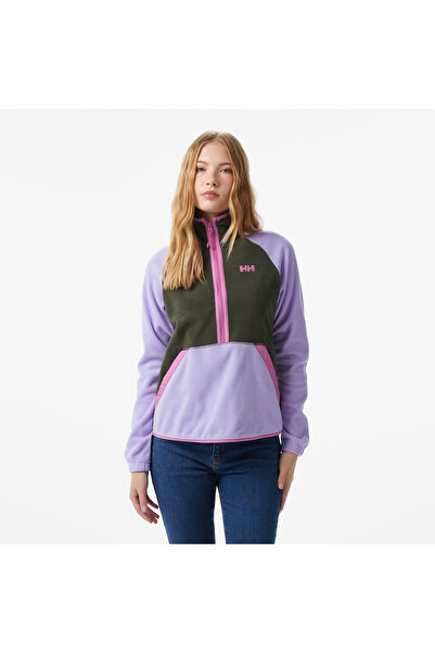 Helly Hansen W Rig 1/2 Zip Polar Kadın Mor Sweatshirt