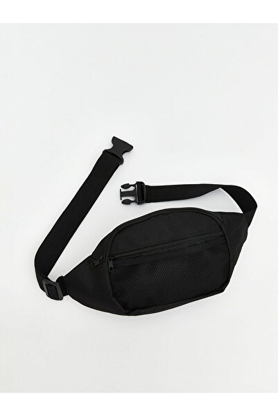 LC Waikiki Güli̇s Gi̇yi̇m Large Size Black Zippered Men's Chest Bag