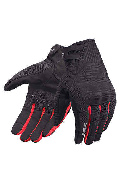 LS2 قفازات الدراجات النارية الصيفية باللونين الأسود والأحمر من Dart 2 Evo