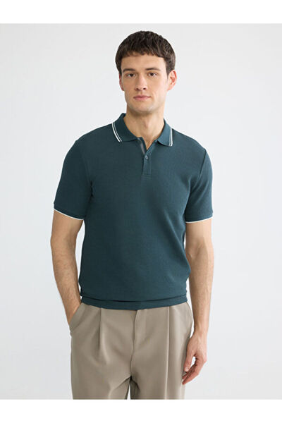 LC Waikiki Rmz Gi̇yi̇m Farkiyla Devrik Roba Yaka Men's T-Shirt