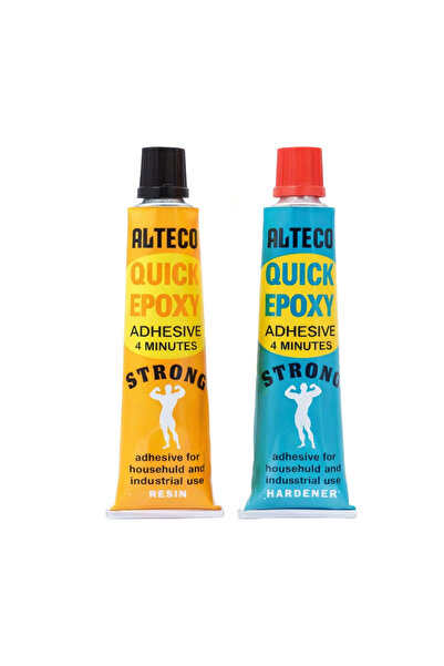 Alteco Quick Epoxy Adhesive 4-Minute Set Strong Waterproof Resin & Hardener f...