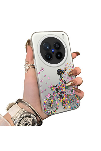 ucuc حافظة حماية لعدسة الهاتف من السيليكون الصلب أكريليك بيك من Vivo X200 Pro...