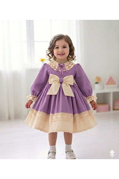 prenses tasarım atolyesi Vintage elbise dogumgünü elbisesi Lila