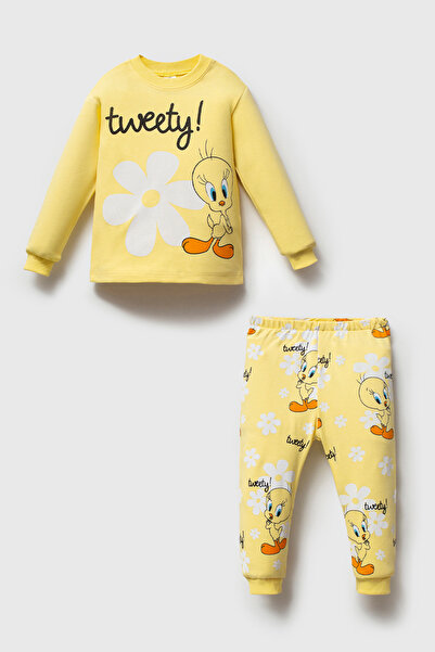 MAHFEL 100% Cotton Cotton Piece Baby&Child Pajama Set Yellow