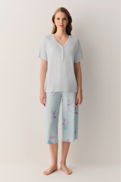 SUWEN Sandy Capri Shorts Pajama Set