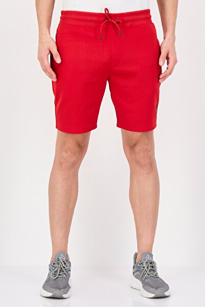 U.S. Polo Assn. Men Brand Logo Basic Shorts, Red