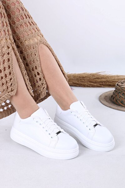 sefayol Mavise bela mat Koža ženske sportske cipele