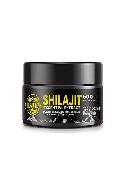 Shilajit Essential Extract - 600mg Natural Mineral Resin, Rich in 85+ Trace M...